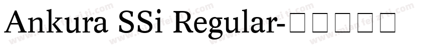 Ankura SSi Regular字体转换